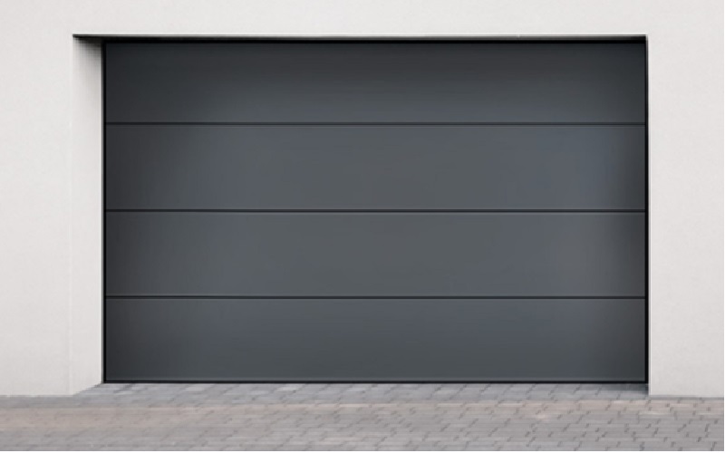 Porte de garage « vertical confort » - ressorts de traction intégrés par FAME - Batiweb