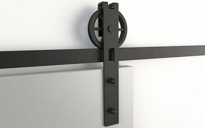 Ferrure de porte coulissante en acier Quadrat 3