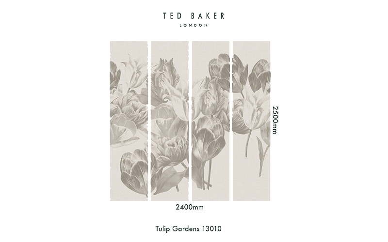 Papier peint Mirage Tulip Gardens co-désignée Ted Baker - Batiweb