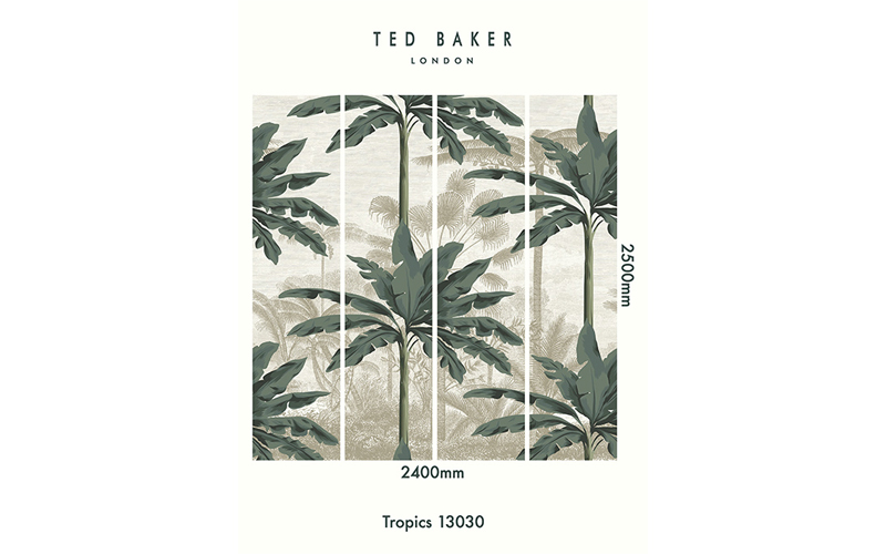 Papier peint Mirage Tropics co-désignée Ted Baker - Batiweb