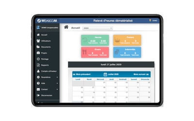 WEASCOM : Application "relevé des heures 100% digitales"