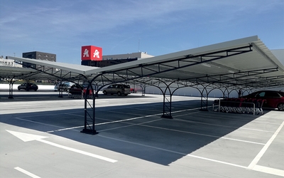 ABRIS MÉTALLIQUES ET CARPORTS : Parking pour professionnels et particuliers