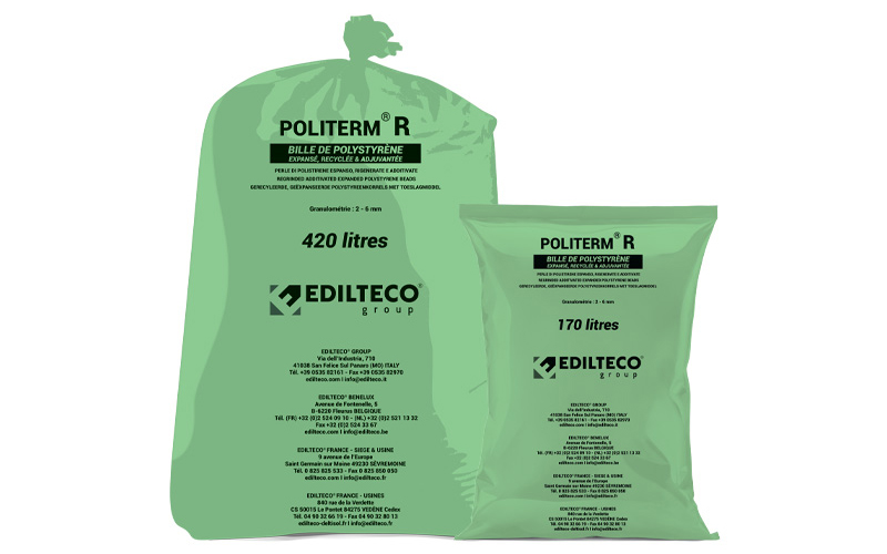 Politerm R : billes de polystyrène expansé regranulé - Batiweb