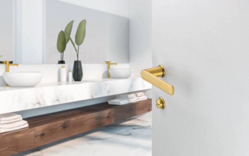 Poignées de porte avec mini‑rosace – design, couleurs et minimalisme - Batiweb