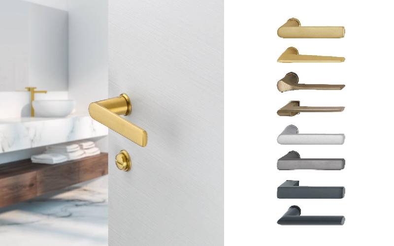 Poignées de porte avec mini‑rosace – design, couleurs et minimalisme - Batiweb