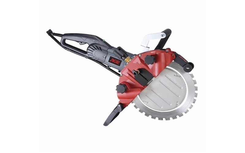 Scie à Béton électrique 9500W - Profondeur De Coupe 300 Mm - 2 Lames Diamant 410 Mm - Coupe Sans Poussière Avec Pompe à Eau
