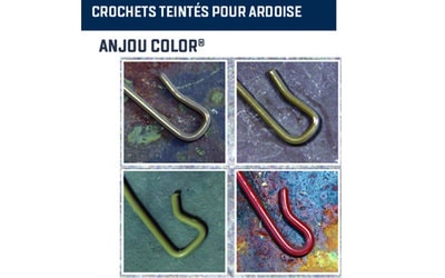 Crochets pour ardoise (agrafe et pointe)