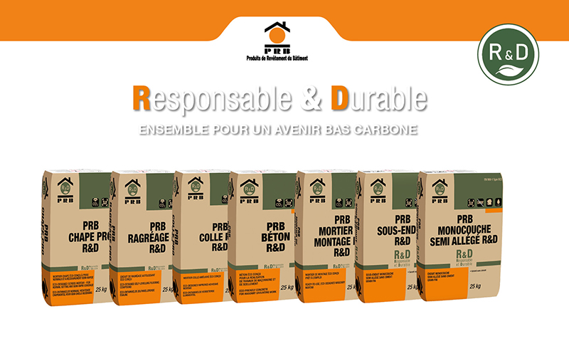 PRB propose une nouvelle gamme Responsable & Durable - Batiweb