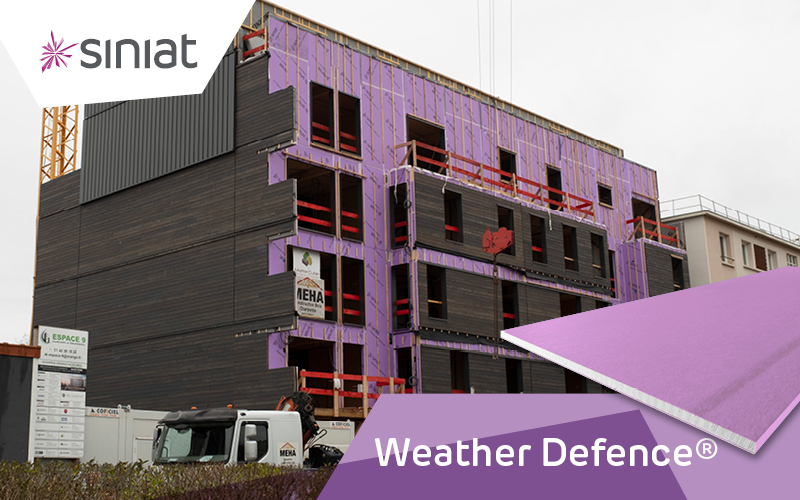 Weather Defence® : le 1er panneau 3 en pour façades extérieures des construction bois - Batiweb