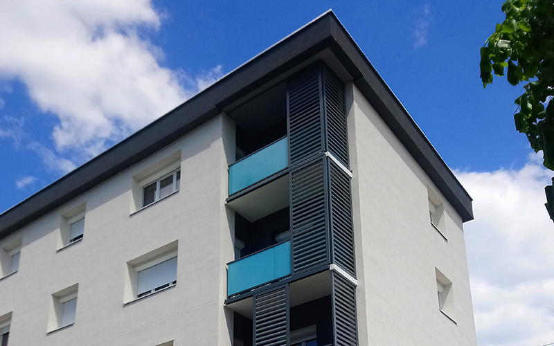 Volet fixe ou coulissant - grande dimension - Gamme BOREALE - Batiweb