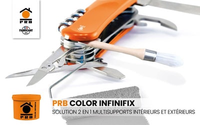 PRB COLOR INFINIFIX : peinture 2 en 1 multisupports intérieurs et extérieurs