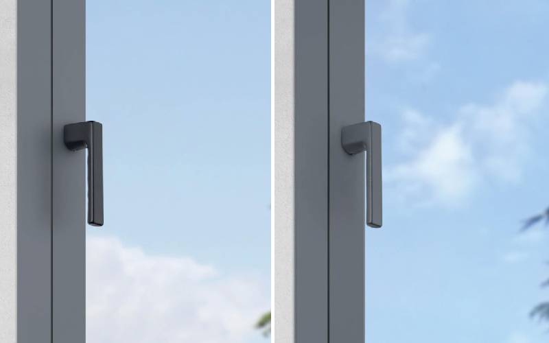 Poignée de fenêtre Kompakt HOPPE – design épuré et minimaliste sans embase - Batiweb