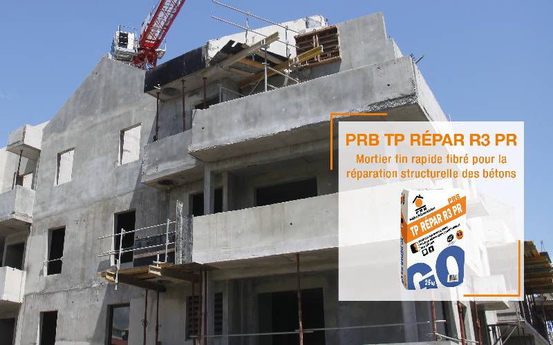 PRB TP REPAR R3 PR : Mortier fin rapide fibré pour la réparation structurelle des bétons - Batiweb