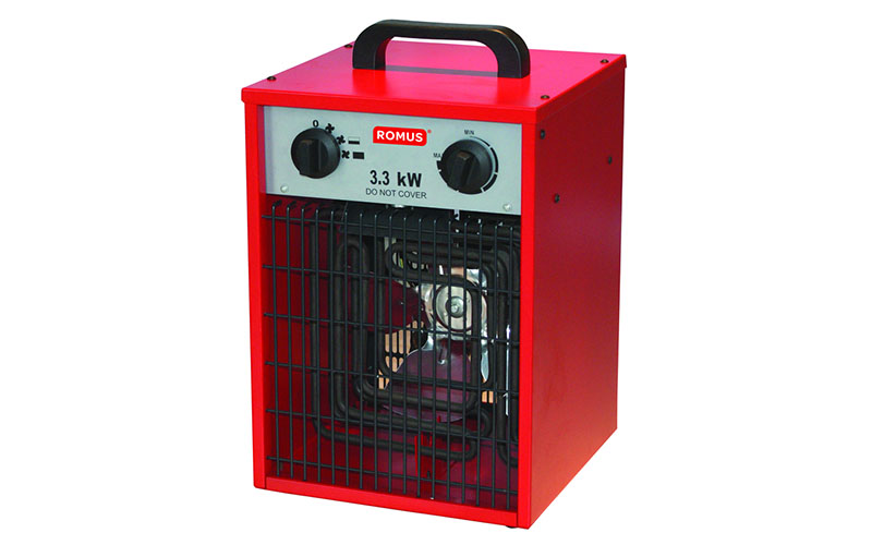 Red-Hot 3,3 kW : Chauffage soufflant de chantier pour locaux jusqu'à 30 m²  – Batiproduits