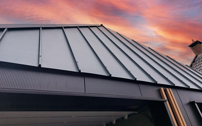 Panneau sandwich de toiture aspect joint debout : JI Vieo Roof 1050 - Batiweb