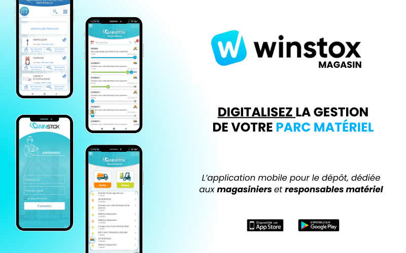 Winstox Magasin : l'application de gestion du parc matériel pour le dépôt - Batiweb