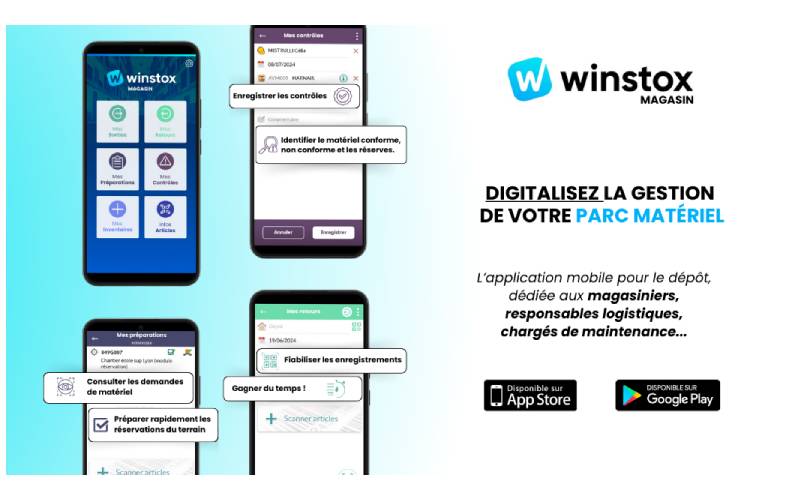 Winstox Magasin : l'application de gestion du parc matériel pour le dépôt - Batiweb