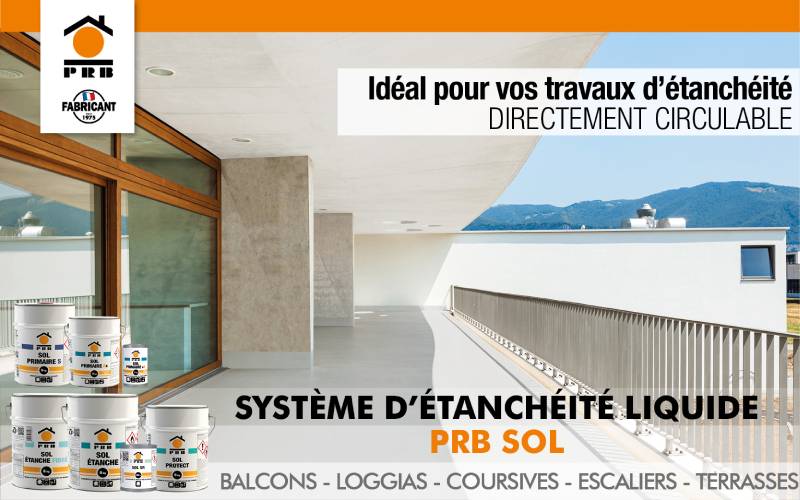 Système d'étanchéité liquide : PRB SOL pour balcons, loggias et planchers extérieurs - Batiweb