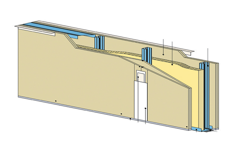 Cloison séparative Knauf Diamant 13 Cleaneo C - Batiweb