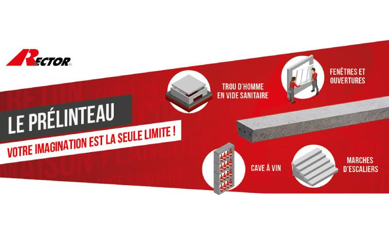 Prélinteau en béton Rector - Batiweb