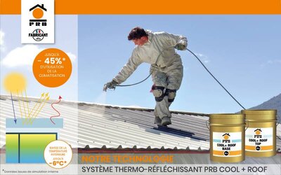 PRB SYSTÈME COOL + ROOF : cool roofing thermo-réfléchissant
