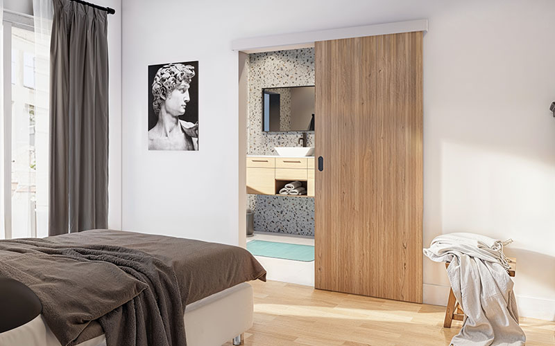 SAF® - Système coulissant droit pour portes en bois - Batiweb