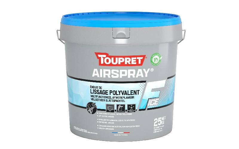 AIRSPRAY® F ICE : enduit de lissage polyvalent - Batiweb