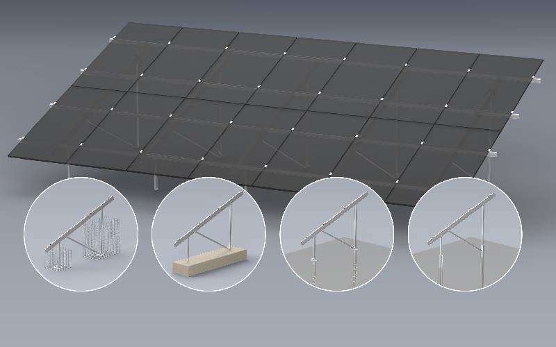 Kits N-Rack : structure solaire au sol robuste - Batiweb