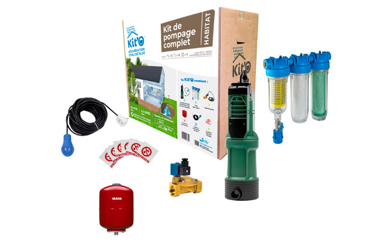 KIT'O-HABITAT : kit alimentation complet pour cuve de récupération pluviale - Batiweb