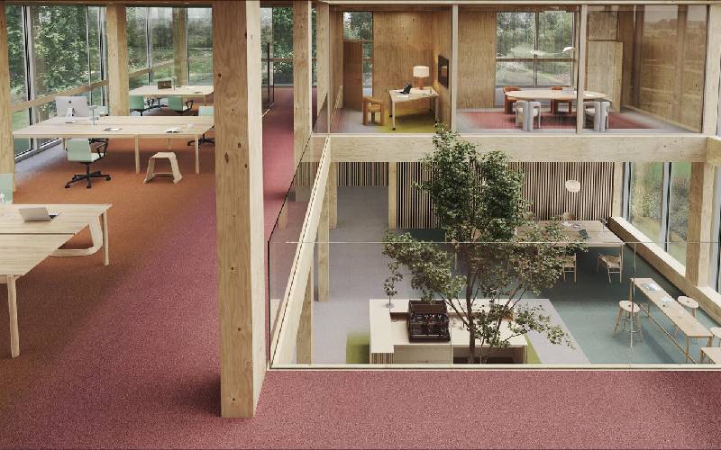 Fuse Landscape : dalle de moquette colorée - Batiweb