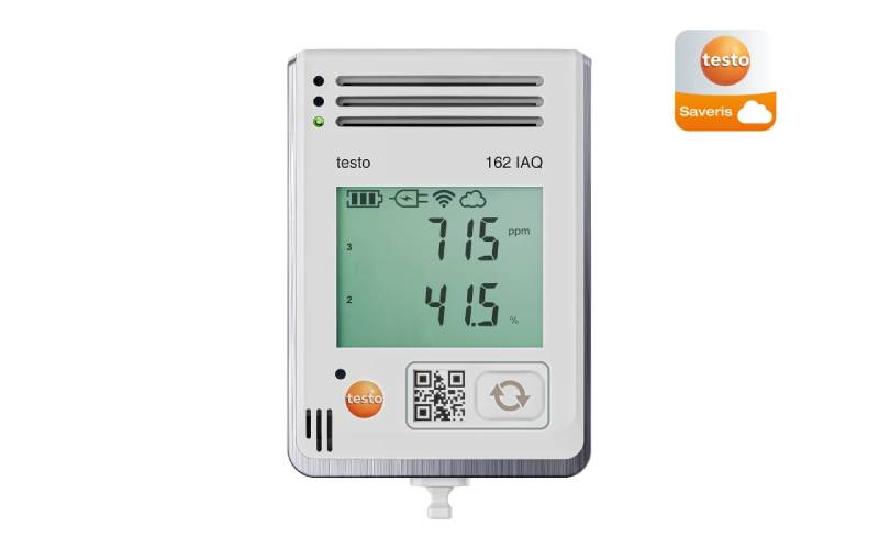 testo 162 IAQ : enregistreur de qualité de l’air intérieur (CO₂, température, humidité) - Batiweb