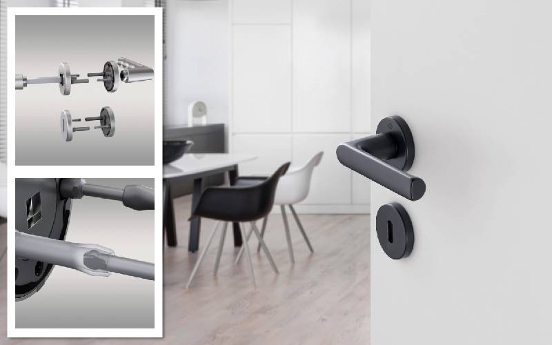 Quick‑FitPlus HOPPE – montage sans vis rapide et fiable pour poignées et rosaces - Batiweb