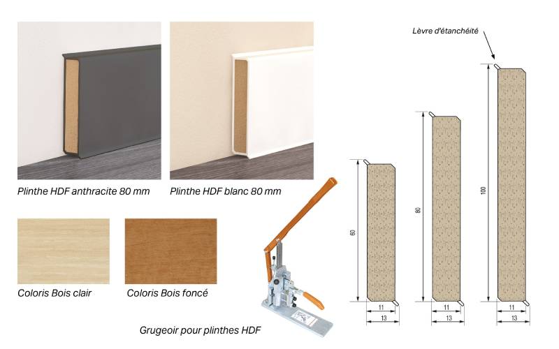 Plinthes rigides HDF, finition élégante et protection - Batiweb