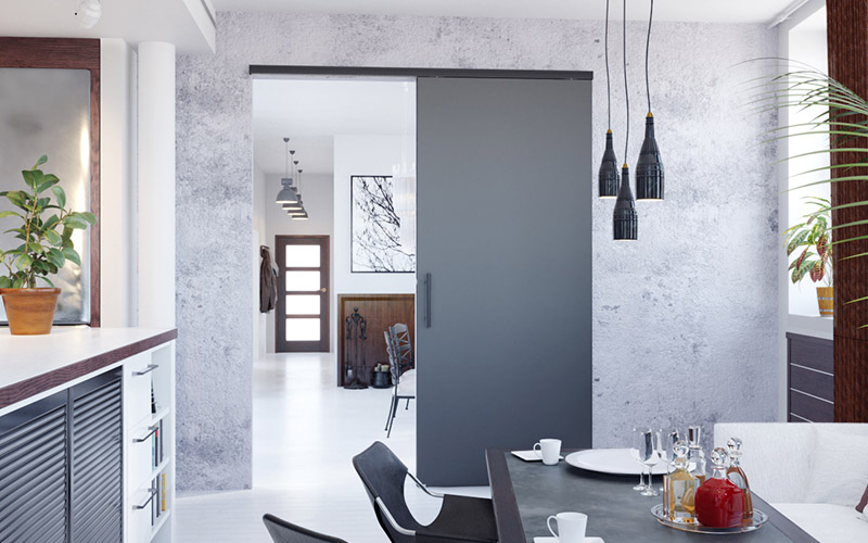 SAF®-SLIM - Système coulissant droit pour portes en bois - Batiweb