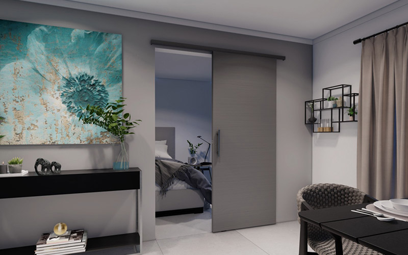 SAF®-SLIM - Système coulissant droit pour portes en bois - Batiweb