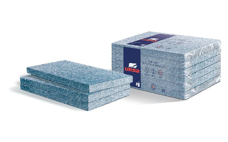 URSA UPTEX : panneau semi-rigide non-revêtu en fibres textiles recyclées - Batiweb