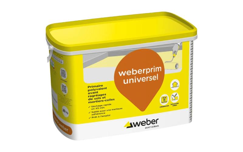 Primaire sablé à séchage rapide : weberprim universel - Batiweb