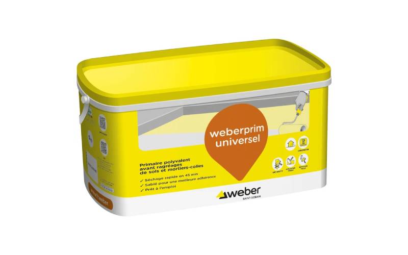 Primaire sablé à séchage rapide : weberprim universel - Batiweb