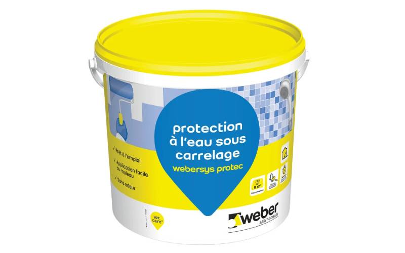 Protection à l’eau sous carrelage : webersys Protec - Batiweb