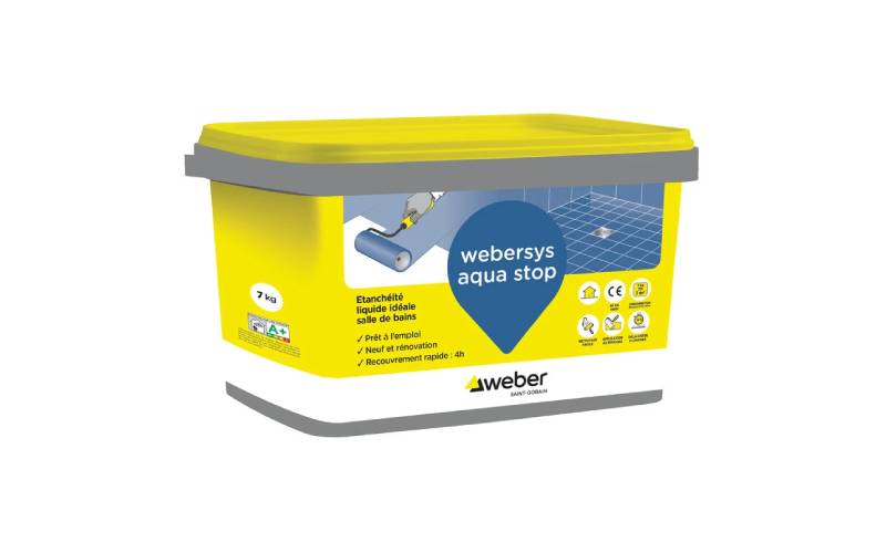 Étanchéité liquide prête à l’emploi : webersys aqua stop - Batiweb