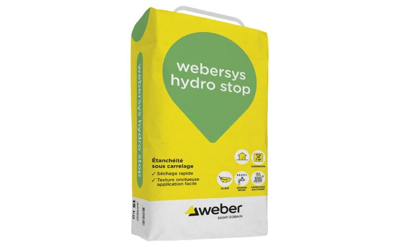 Étanchéité sous carrelage : webersys hydro stop - Batiweb