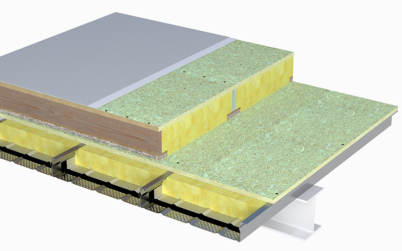 Plateau de toiture acoustique JI 92-500 DK Perfo - Batiweb