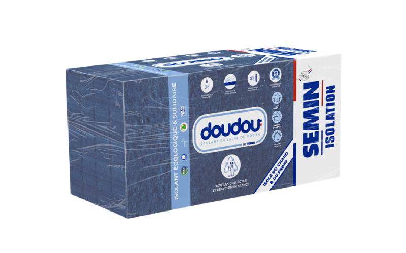 DOUDOU, l’isolant en panneaux composé de fibres de textiles recyclées - Batiweb