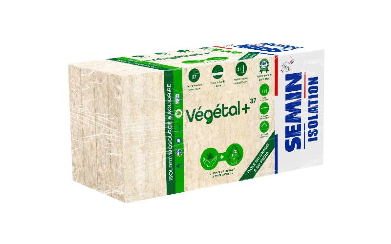 Végétal +37, l’isolant composé de chanvre et de fibres de textiles recyclées - Batiweb