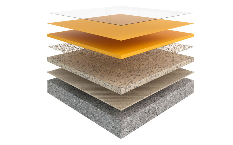Revêtement de sol polyuréthane insonorisant RESITHAN THP - Batiweb