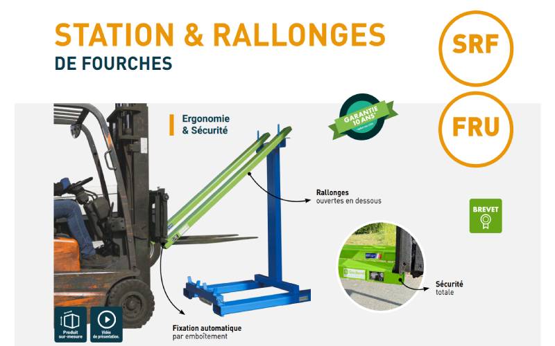 Station et rallonges de fourches pour chariot élévateur - Batiweb