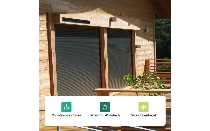 Tymoov 10 Solar : moteur de volet roulant Solar 12V DC radio X3D - Batiweb