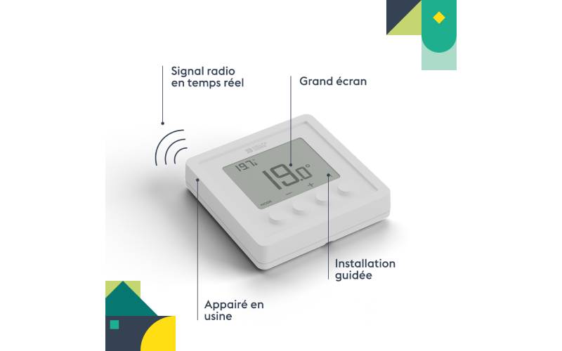 Tybox RF 210 : thermostat sans-fil pour systèmes hydraulique et aéraulique - Batiweb