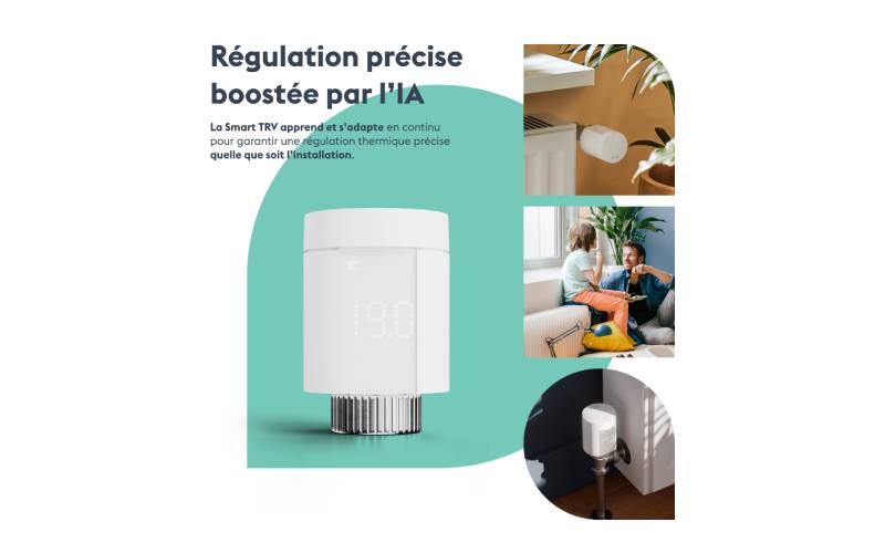 Smart TRV : tête thermostatique intelligente M30 x 1,5 - Batiweb