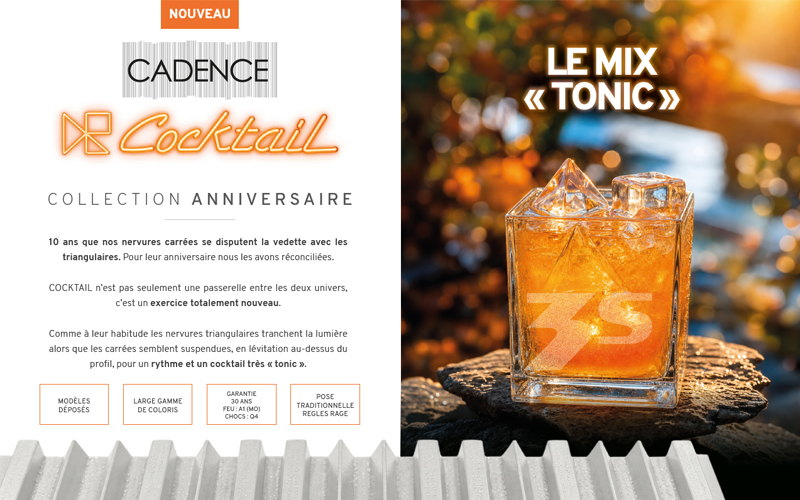 CADENCE COCKTAIL : bardage aux nervures mixtes - Batiweb